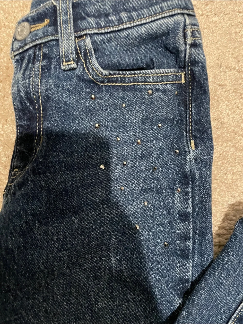 Old Navy girls flare Jeans with Stud Embellishments
